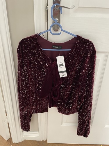 Velvet sequin wine coloured - velvet,