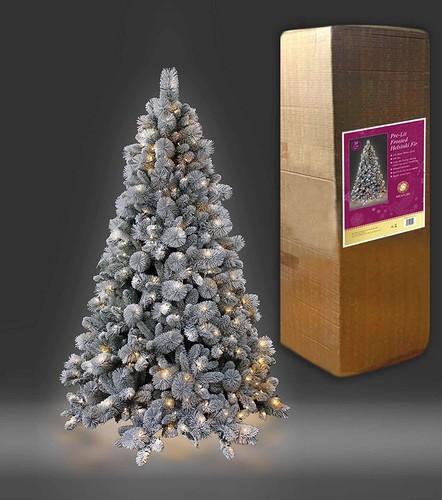 Pre lit christmas tree - christmas, decor