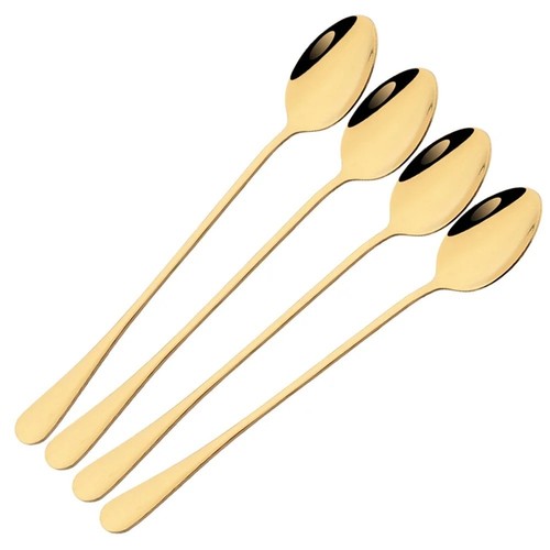 Pcs long handle latte spoons - long,