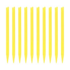 2X(10 Pcs Yellow Plastic
