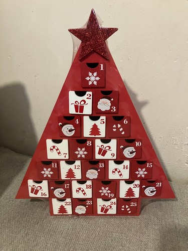 Glitzhome red wooden - wooden, xmas