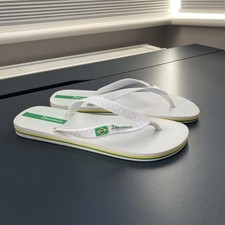 Ipanema Flip Flops UK 6 White Beach Pool Sandals Slip On