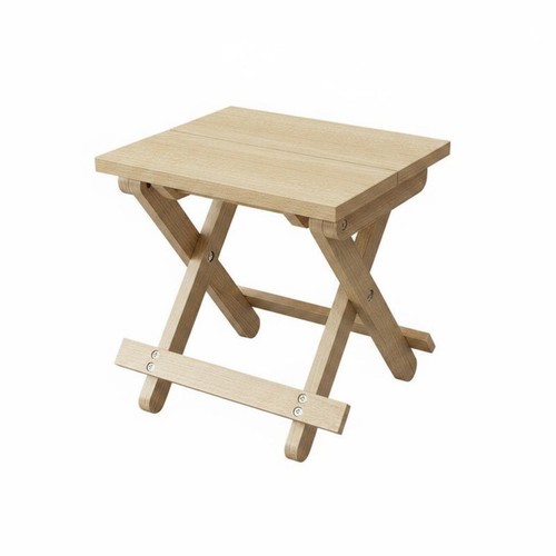 Folding wooden stool - folding,