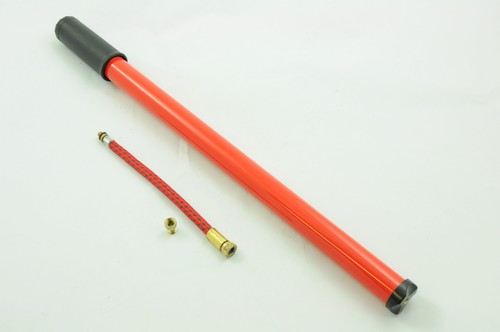Red bike pump traditional - 15",