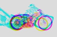 A4 Photo JAP 500 Speedway 1949 Ltd Edition Art Colour Glitch