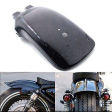 Universal Rear Mudguard Fender For Cruisers Harley Bobber Chopper Yamaha Black