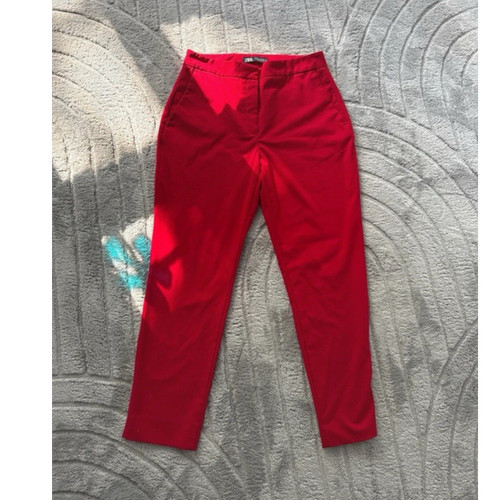 Zara red women - zara, pants
