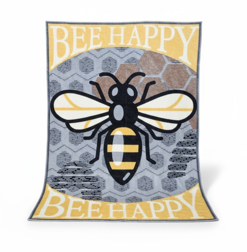 Bee happy design soft to - happy",