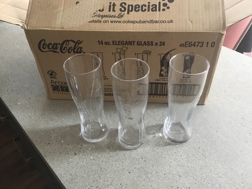 Coca cola glasses - coca, 14oz