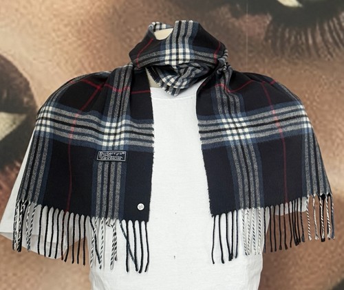 Burberry vintage navy - vintage, scarf