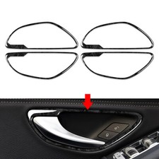 Interor Handle Frame Cover Trim For Benz C GLC Class W205 X253 15-21 Wood Grain