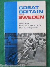 SPEEDWAY INTERNATIONAL - Great Britain v Sweden - 13 June 1969