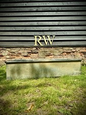 Vintage Galvanised Water Trough Planter Pond 124cm Garden Feature Rustic Tank 3a