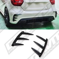 REAR BUMPER SPATS GLOSS BLACK
