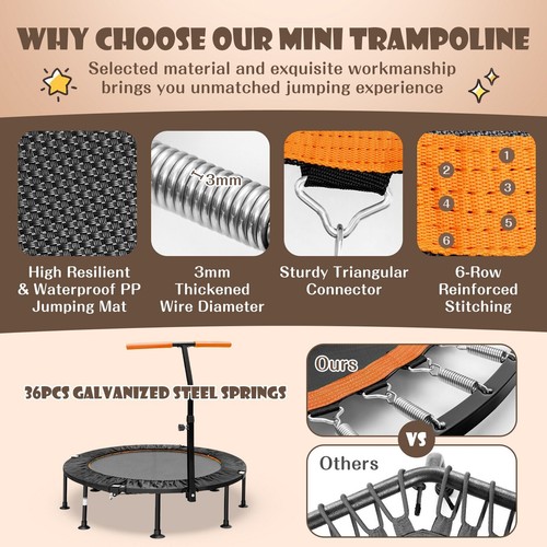 Foldable mini trampoline - foldable,