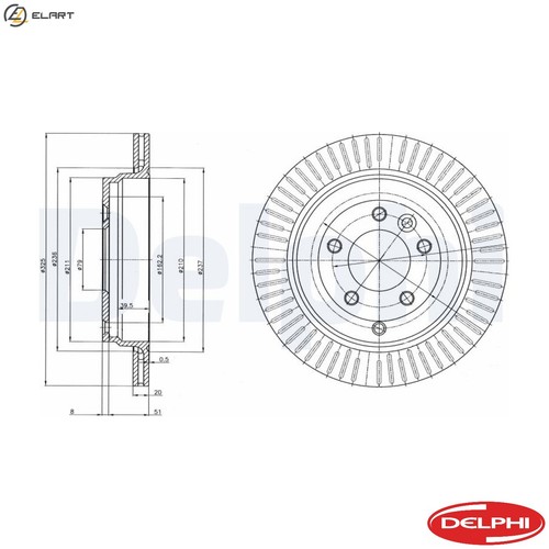 Brake disc bg4020c - 2x,