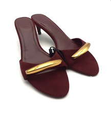 M&S Women's Heels Burgundy