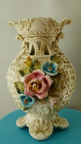 Antique capodimonte pedestal - antique,