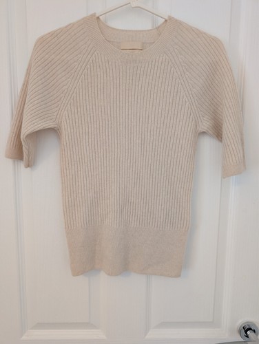 Beige cashmere short - beige,