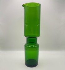 Vintage Green Glass Carafe