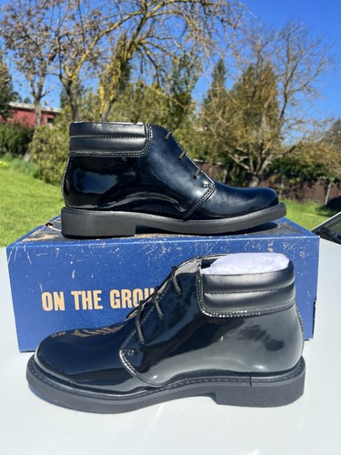 Bates chukka black patent - black,