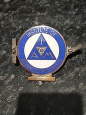 Institute of Advanced Motorists I.A.M Blue White Automobile Car Badge