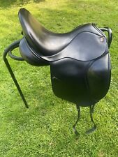 AVA Formerly ASS Dressage Saddle 17.5” Seat XW Fitting Black Flair Panels