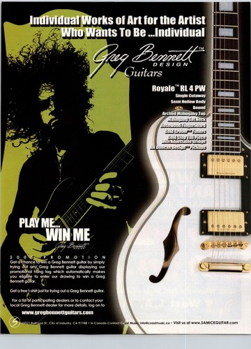 Greg bennett design guitars - bennett,