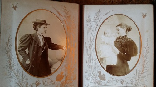 1880 antique cdv cabinet - 1880's,