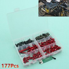 Red Fairing Bolts Screws Kits