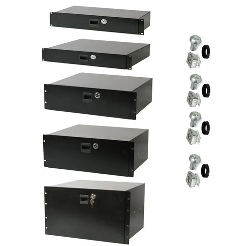 Locking rack drawers - 19",