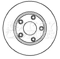 Key parts kbd5909s brake - key, disc