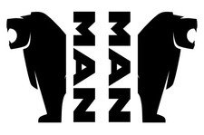 MAN LORRY HGV LOGO + TEXT