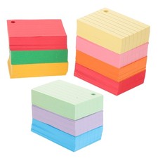  10 Books Index Cards Vocabulary Flash Blank Flashcards for Studying Colored
