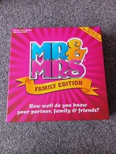 Mr and Mrs Family Edition Board Game Hit TV Show