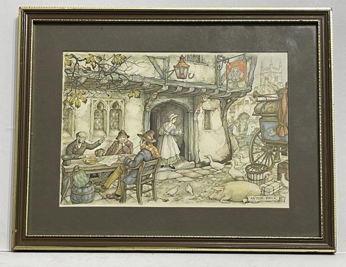 Anton pieck vintage - anton, framed