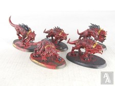 (4338) Flesh Hounds Of Khorne Pack Chaos Daemons 30k 40k Sigmar Warhammer