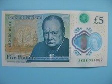 AK58 354087 New £5 Five Pound