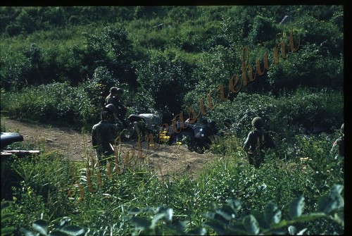 Korea military men jeep - korea,