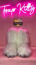 🎀White Faux Fur Y2K Kawaii