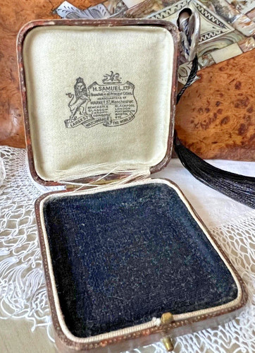 Antique brown tooled - tooled, leather