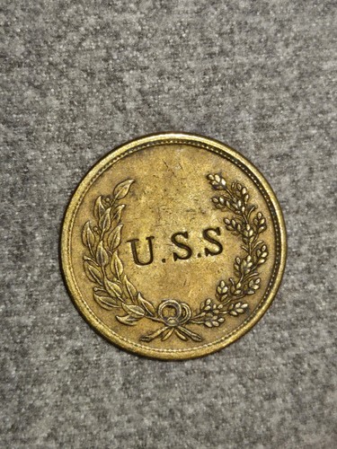 Vintage brass token - token, "u.s.s."