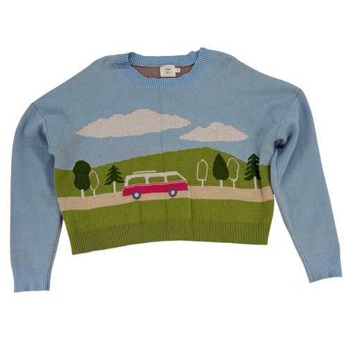 Scenic knit crop sweater - scenic,