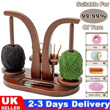 Wooden Yarn Holder Double Side Handmade Wool Yarn Winder Knitting Accessories