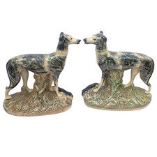 Pair Large Staffordshire