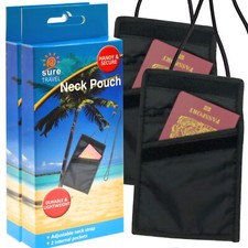 NECK POUCH x 2 Small Cross