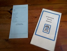 BL SERVICE BOOKLET , ORIGINAL