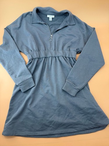 Topshop grey half zip fleece - topshop,