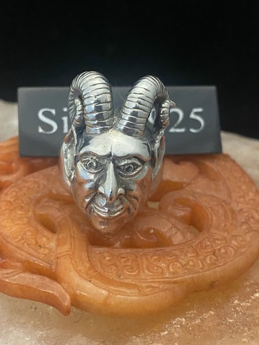 Silver devil ring - silver,