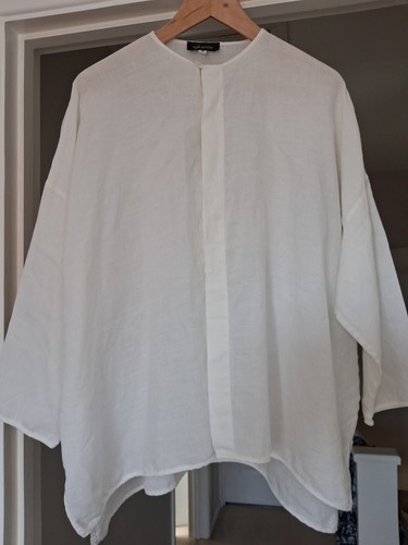 Eskandar linen tunic shirt - linen,